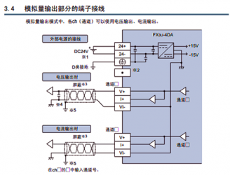 三菱PLC輸出模塊FX3U-4DA替代FX2N-4DA的注意事項